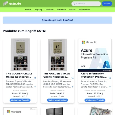 Screenshot gstn.de