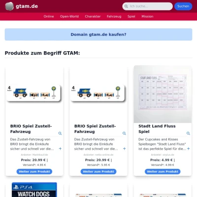 Screenshot gtam.de