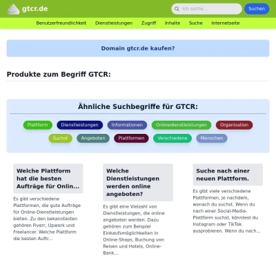 Screenshot gtcr.de