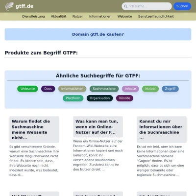 Screenshot gtff.de