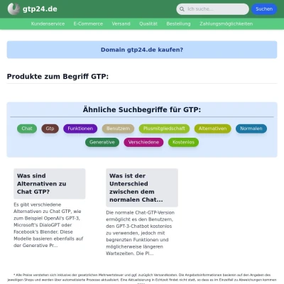 Screenshot gtp24.de