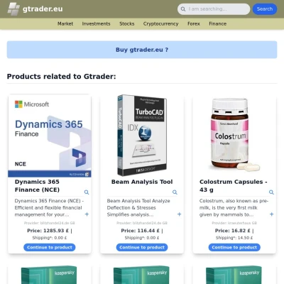 Screenshot gtrader.eu