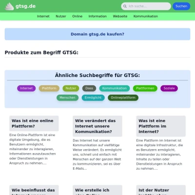 Screenshot gtsg.de