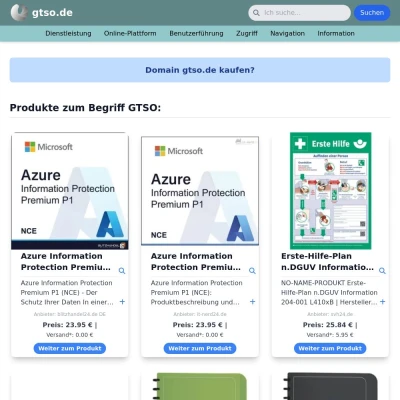Screenshot gtso.de