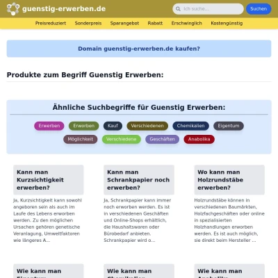 Screenshot guenstig-erwerben.de