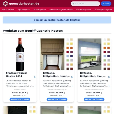 Screenshot guenstig-hosten.de