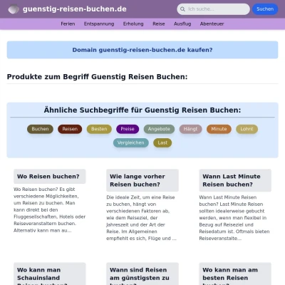 Screenshot guenstig-reisen-buchen.de