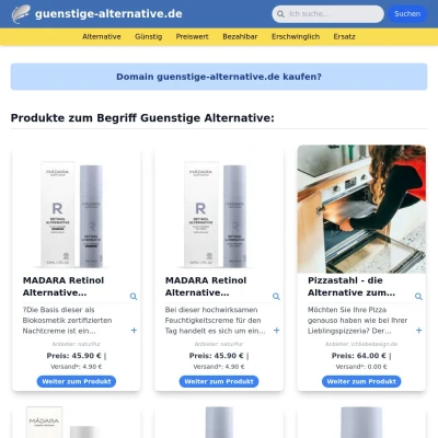 Screenshot guenstige-alternative.de