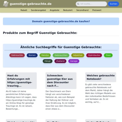 Screenshot guenstige-gebrauchte.de