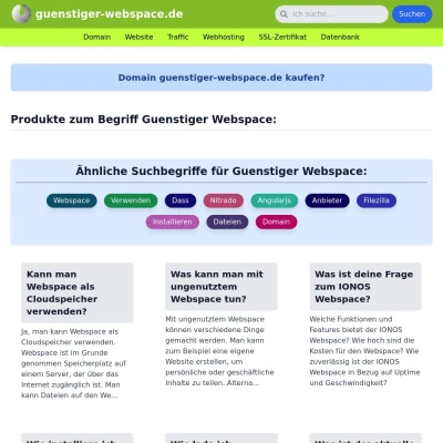 Screenshot guenstiger-webspace.de