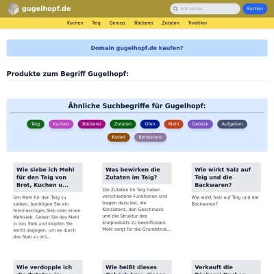Screenshot gugelhopf.de