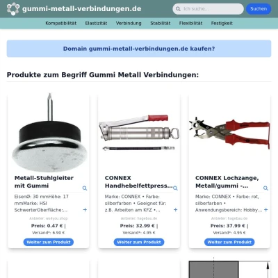 Screenshot gummi-metall-verbindungen.de