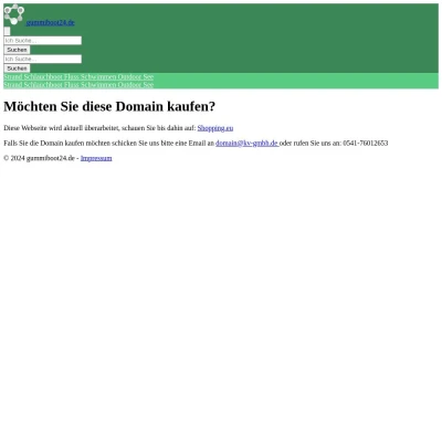 Screenshot gummiboot24.de