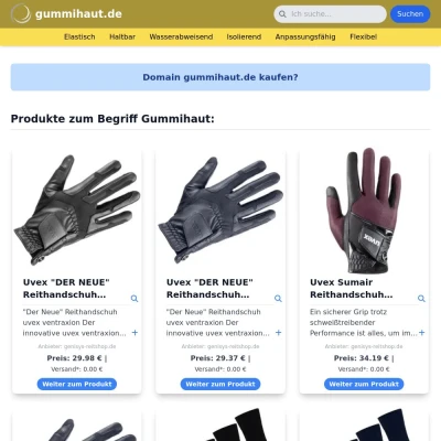 Screenshot gummihaut.de