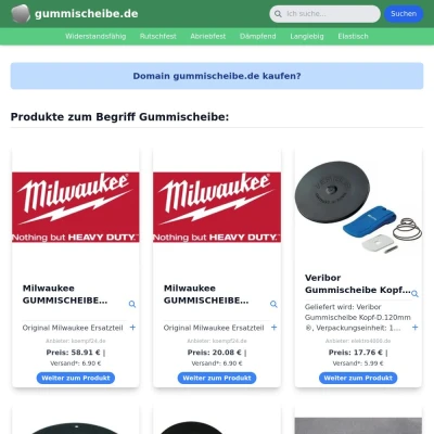 Screenshot gummischeibe.de