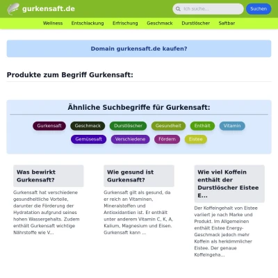 Screenshot gurkensaft.de