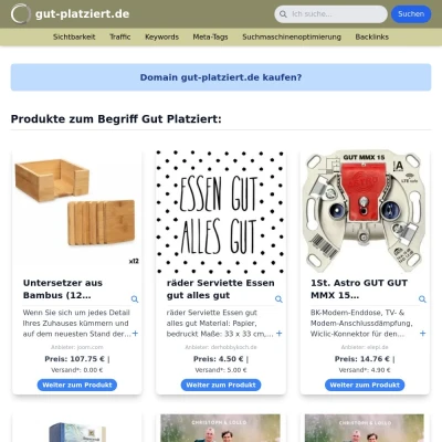 Screenshot gut-platziert.de