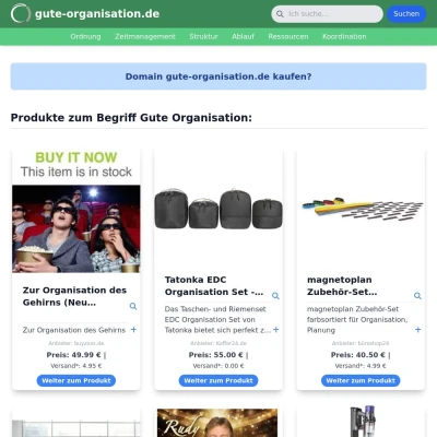 Screenshot gute-organisation.de