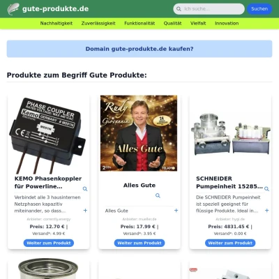 Screenshot gute-produkte.de