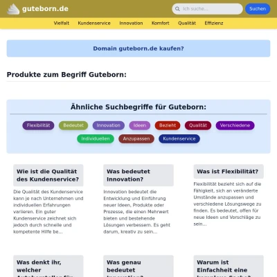 Screenshot guteborn.de