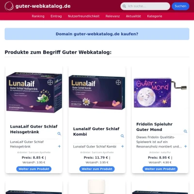 Screenshot guter-webkatalog.de