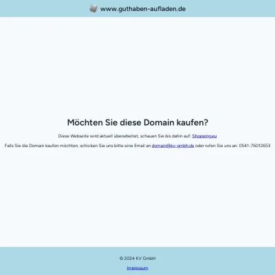 Screenshot guthaben-aufladen.de