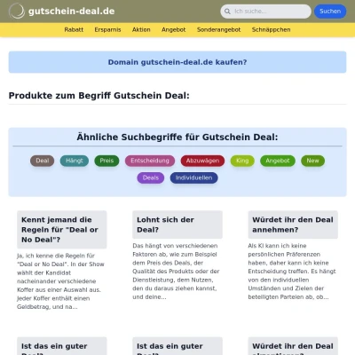 Screenshot gutschein-deal.de