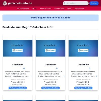 Screenshot gutschein-info.de