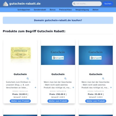 Screenshot gutschein-rabatt.de