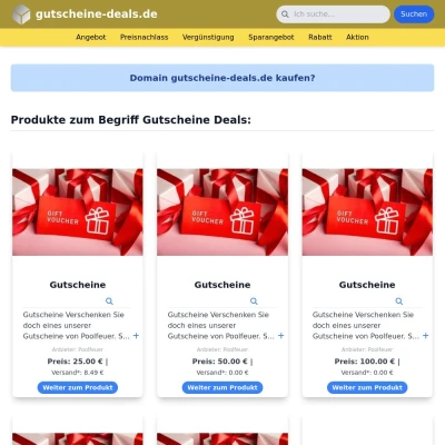 Screenshot gutscheine-deals.de