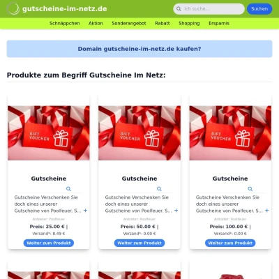 Screenshot gutscheine-im-netz.de