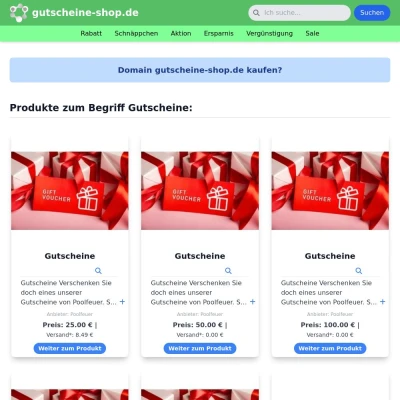 Screenshot gutscheine-shop.de