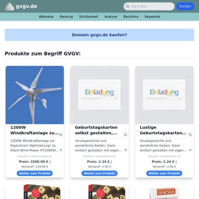 Screenshot gvgv.de