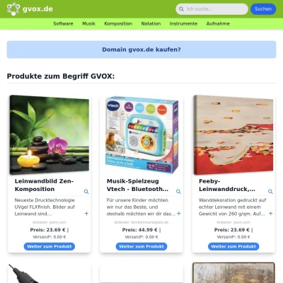 Screenshot gvox.de