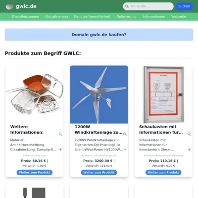 Screenshot gwlc.de