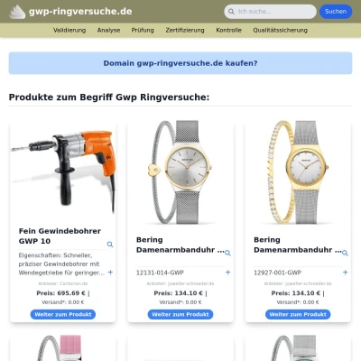 Screenshot gwp-ringversuche.de