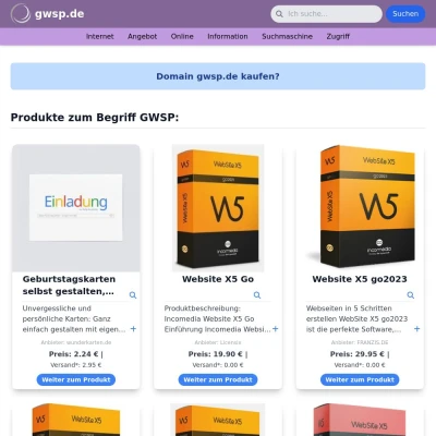 Screenshot gwsp.de