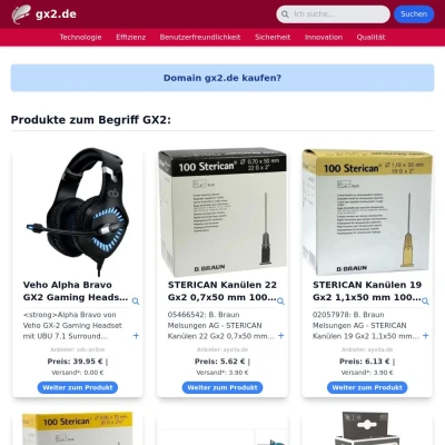 Screenshot gx2.de