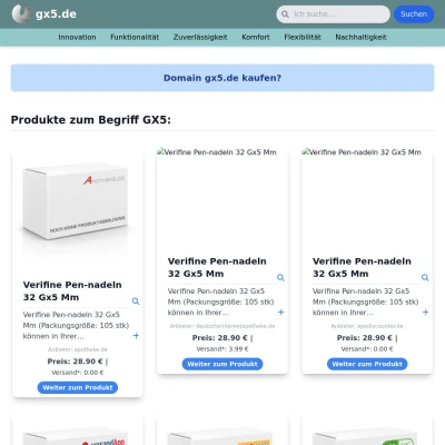 Screenshot gx5.de