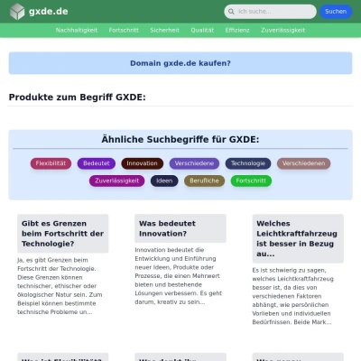 Screenshot gxde.de