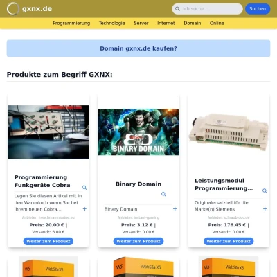 Screenshot gxnx.de