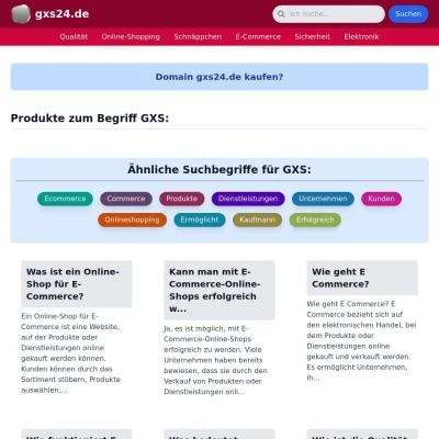 Screenshot gxs24.de