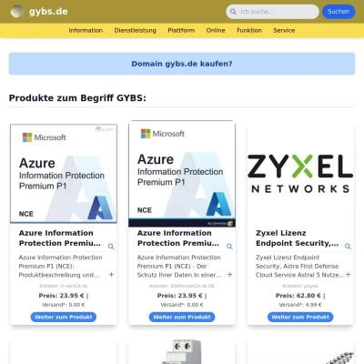 Screenshot gybs.de