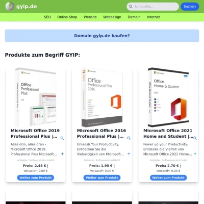Screenshot gyip.de