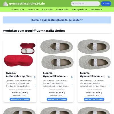 Screenshot gymnastikschuhe24.de