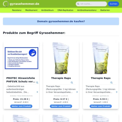 Screenshot gyrasehemmer.de