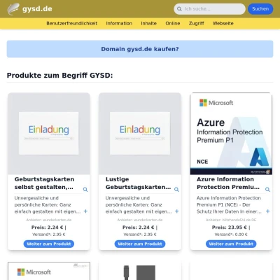 Screenshot gysd.de