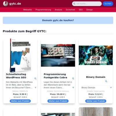 Screenshot gytc.de