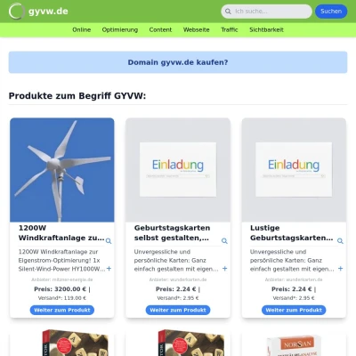Screenshot gyvw.de