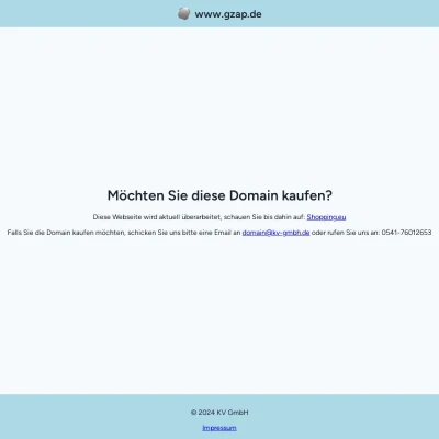 Screenshot gzap.de